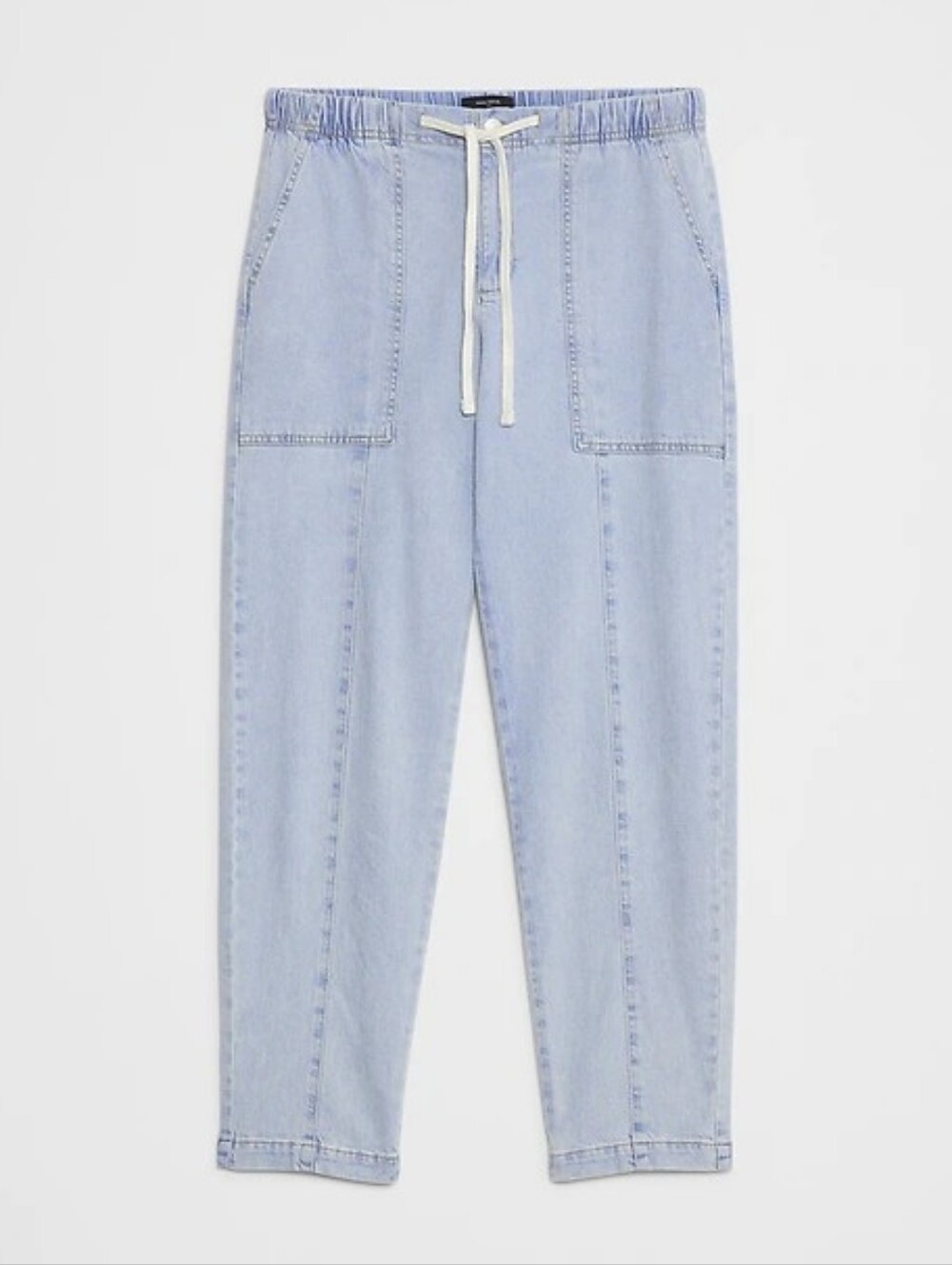Banana Republic Factory | Tapered Mid-rise Ankle Drawstring Jeans | Medium